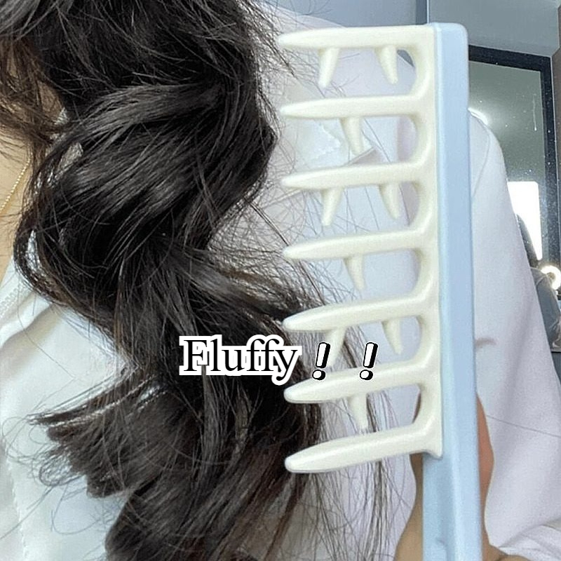Hair Care Wavy Hair - Gewei Vormige Haar Naad Kam Shaggy
