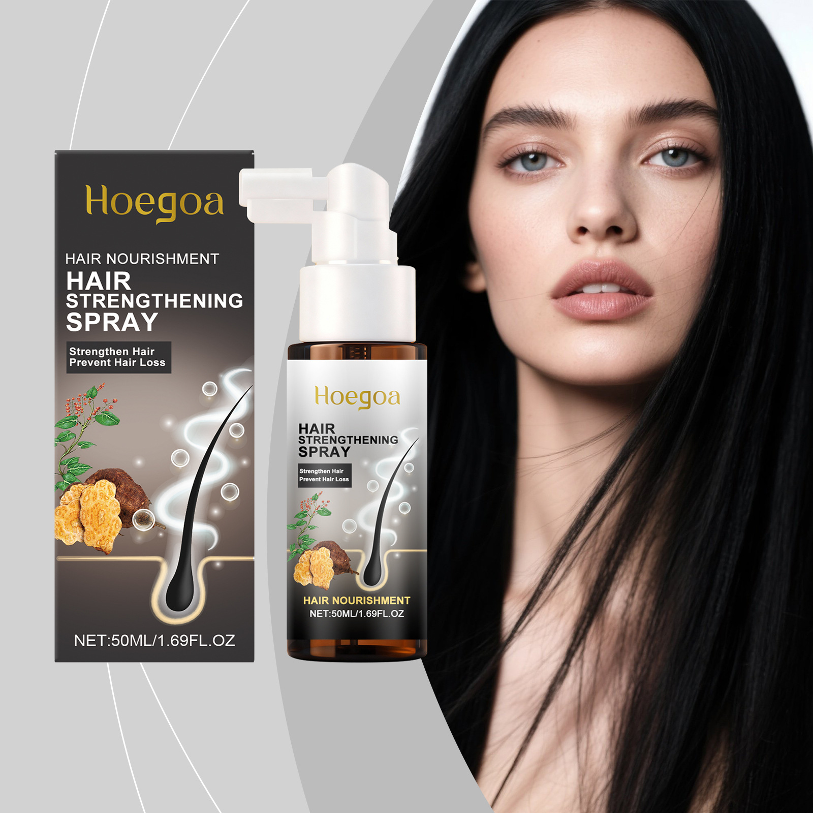 Hair Care For Hair Fall - Hoegoa Haarversterkende Spray Anti Haaruitval Voedend