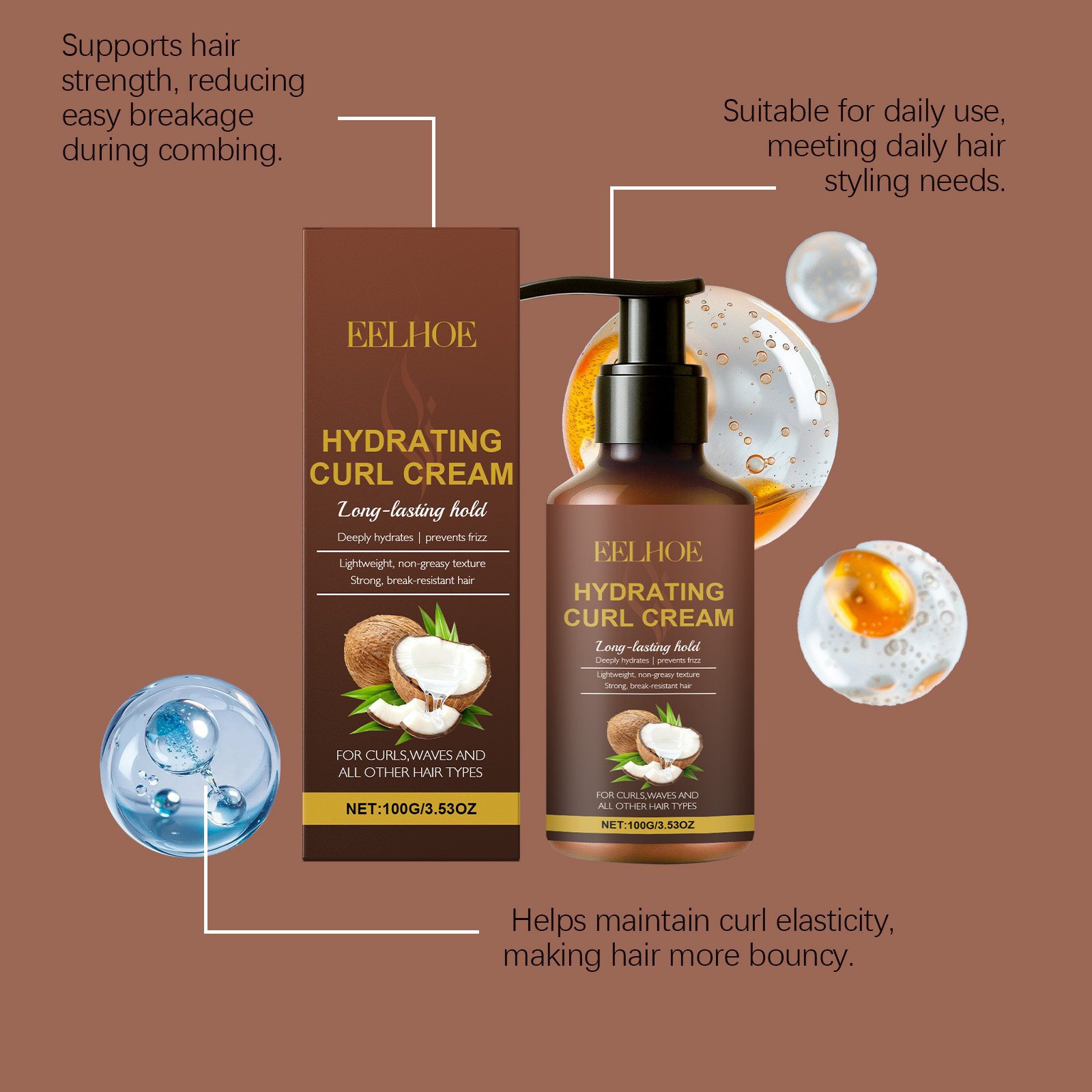 Krulstylingcrème voor golvend  - Hair Care Wavy Hair recensie en prijs