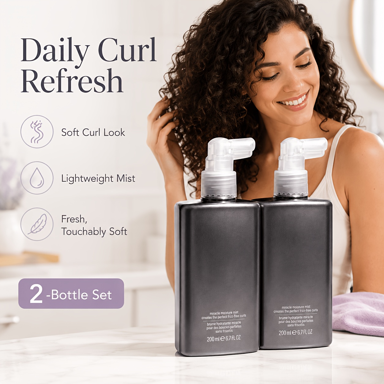 Curl Care Moisture Spray, Lich - Hair Care Wavy Hair recensie en prijs