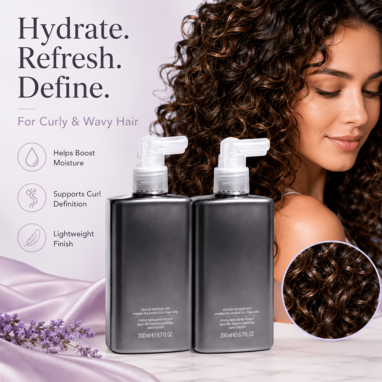 Curl Care Moisture Spray, Lich - Hair Care Wavy Hair recensie en prijs